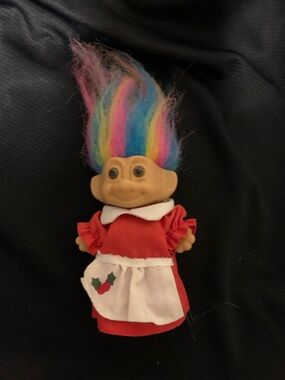 Vintage Troll Doll, Christmas